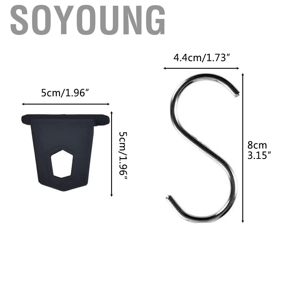 Soyoung 10pcs กลางแจ้ง RV กันสาดแขวนตะขอ S รูปชุดตะขอ Camping Motorhome เต็นท์ Campervan อุปกรณ์เสริม - รูปที่ 5