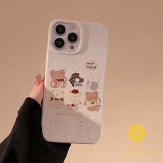 For เคสไอโฟน 14 Pro Max [Cute Bear Cream-colour] เคส Phone Case For iPhone 14 Pro Max Plus 13 12 Mini 11 X XS Max XR SE 8 7 For เคสไอโฟน11 Ins Korean Style Retro Classic Couple Shockproof Protective TPU Cover Shell