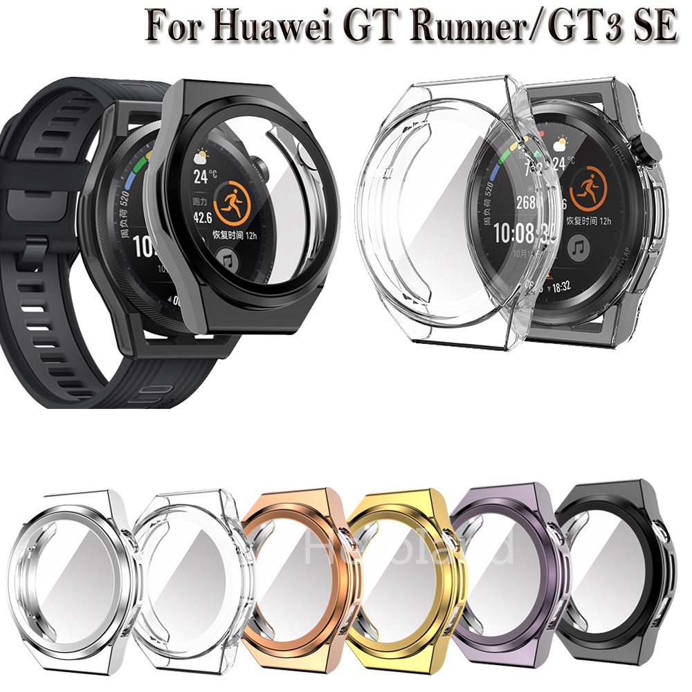 เคสป้องกันเต็มรูปแบบ สําหรับ Huawei GT Runner SmartWatch ป้องกันหน้าจอ สําหรับ Huawei Watch GT3 SE เคส TPU นิ่ม