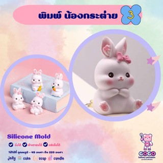 3D พิมพ์น้องกระต่าย3 พิมพ์ซิลิโคน ทำวุ้น ทำขนม