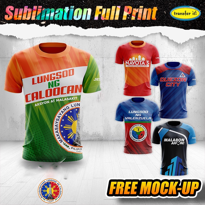 Transfer It ส่วนบุคคล FULL SUBLIMATION LGUs Uniform City Hall Malabon,Caloocan,Navous