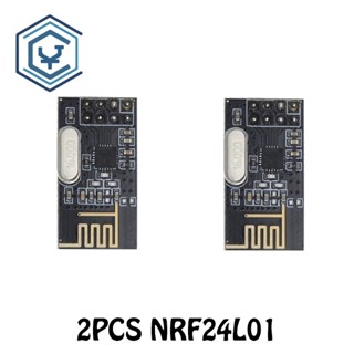 ตัวรับส่งสัญญาณไร้สาย NRF24L01 และโมดูลเสาอากาศ 2.4GHz สําหรับ Arduino microcontroller module 2 ชิ้น