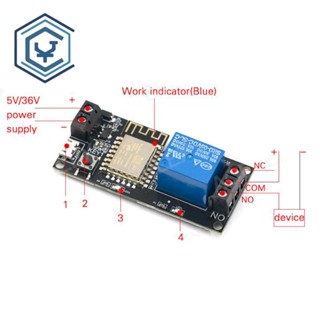 โมดูลรีเลย์รีโมตคอนโทรล DC6V~36V APP ESP-12F XY-WF36V Sinilink WIFI สําหรับโทรศัพท์มือถือ