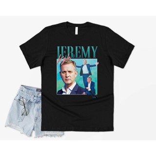 oversize T-shirt เสื้อยืดคอกลม พิมพ์ลาย Jeremy Kyle Homage Uk Tv Talk Show Icon Legend 90S สไตล์เรโทร สี่ฤดู สําหรับผู้