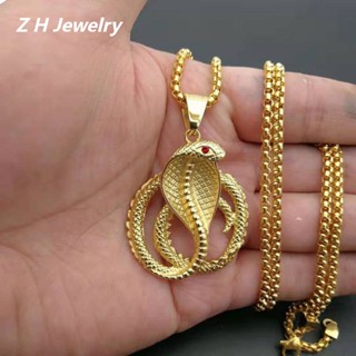 [Z H Jewelry] สร้อยคอ สเตนเลส ชุบทอง 18K ไทเทเนียม ลายม้าลาย สไตล์พังก์ร็อค ฮิปฮอป เรโทร เครื่องประดับแฟชั่น สําหรับผู้ชาย และผู้หญิง