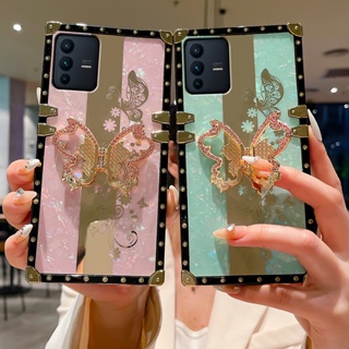 เคสโทรศัพท์มือถือ พร้อมขาตั้ง หรูหรา สําหรับ vivo V27 V27e V25 V25e V23 V23e V21 V21e V20 V9 V11i Pro