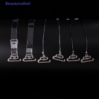 [Beautyoufeel] สายรัดบราชั้นใน ซิลิโคนใส ปรับได้ เหมาะกับฤดูร้อน สําหรับผู้หญิง 1 คู่