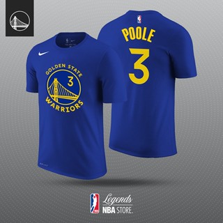 เสื้อยืดผ้าฝ้ายพิมพ์ลายแฟชั่นORIGINS เสื้อยืด ลายบาสเก็ตบอล Nba Golden State Warriors No. 3 Jordan Poole ICON - CIty - A