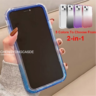 2 In 1 // Transparent Clear Thickened Shockproof Case for Samsung Galaxy S23 S22 S21 Ultra s21+ s22+ s23+ s21fe S22 S23 S21 Plus Protective Case Back Cover