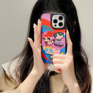 Casetifg เคสโทรศัพท์มือถือซิลิโคน TPU แบบนิ่ม พิมพ์ลาย Powerpuff Girls 3D กันกระแทก สําหรับ IPhone 11 12 13 14 Pro Max 14plus X XS Max XR