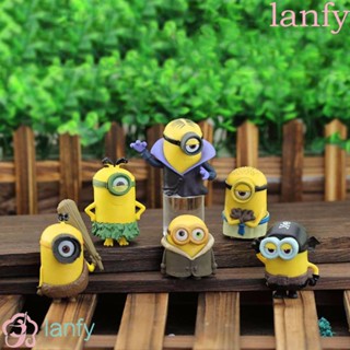 Lanfy ของเล่นโมเดลฟิกเกอร์ Minions Minions Despicable Me 6 ชิ้น/10 ชิ้น / 12 ชิ้น