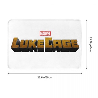 ใหม่ พรมปูพื้น ผ้าสักหลาด ลายโลโก้ Luke Cage กันลื่น ดูดซับน้ําได้ดี แห้งเร็ว สําหรับห้องน้ํา ห้องนั่งเล่น โซฟา ห้องนอน 16x24 นิ้ว พร้อมส่ง