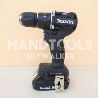 MAKITA ชุดสว่านกระแทกไร้สาย18V BL Motor DHP487YX2B ของแท้ รับประกันศูนย์ 1 ปี