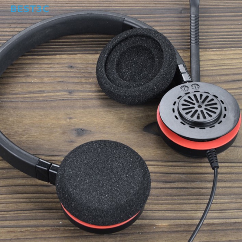 Best3c แผ่นโฟมฟองน้ําครอบหูฟัง แบบเปลี่ยน สําหรับ Jabra evolve 20 20se 30 30II 40 65 65