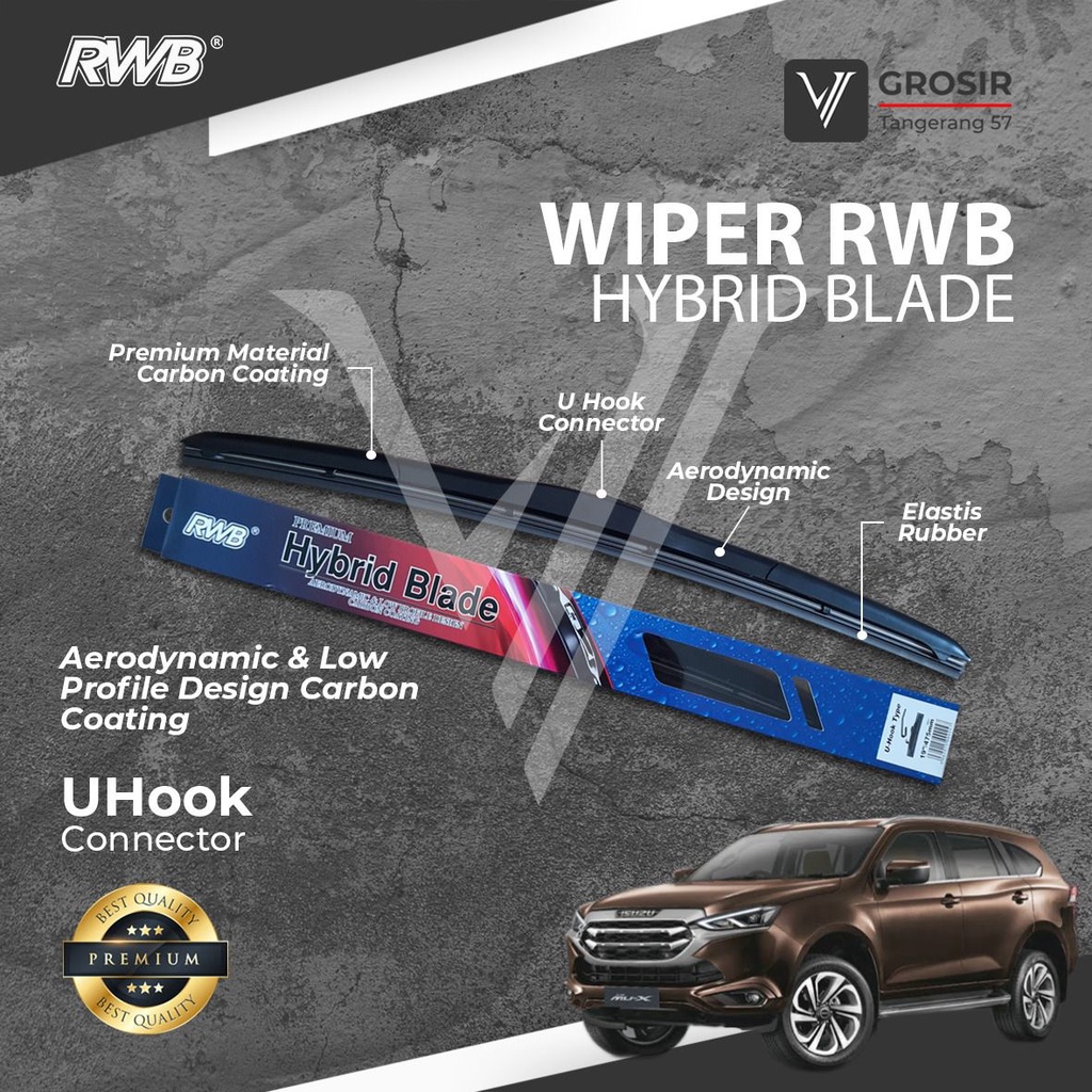 ISUZU MUX 2022 HYBRID RWB WIPER PAIR 2 ชิ้น