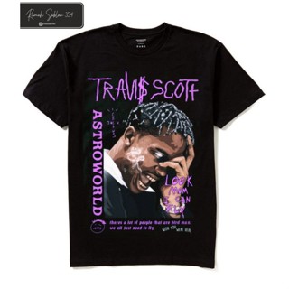 NEXเสื้อยืดพิมพ์ลายแฟชั่น Travis SCOTT เสื้อยืด ขนาดใหญ่ S M L XL XXL 3XL 4XL TRAVIS SCOOT เสื้อยืด / เสื้อยืดโอเวอร์ไซซ