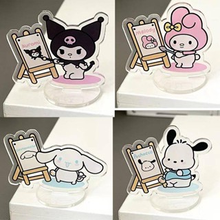 โมเดลฟิกเกอร์อะคริลิค รูปการ์ตูนญี่ปุ่น Sanrio Mymelody Kuromi Cinnamoroll Pom Pom Purin Pochacco เหมาะกับของขวัญคริสต์มาส สําหรับตกแต่งโต๊ะ 2023