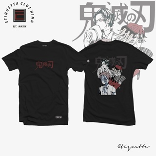 พร้อมส่ง Anime Shirt - ETQTCo. - Demon Slayer - Demons v2 การเปิดตัวผลิตภัณฑ์ใหม่ T-shirt