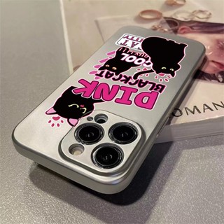 เคสโทรศัพท์มือถือซิลิโคน TPU แบบนิ่ม ลายแมวน่ารัก กันกระแทก สําหรับ IPhone 11 14 13 12 Pro XS Max XR X 8 7 6S Plus Mini