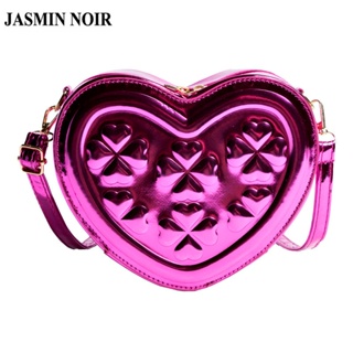 Jasmin NOIR กระเป๋าสะพายไหล่ กระเป๋าเมสเซนเจอร์ พิมพ์ลายดอกไม้ ขนาดเล็ก แฟชั่นสําหรับผู้หญิง