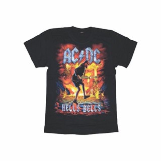 #ถูกสุด H เสื้อยืดคอกลม ACDC เนื้อผ้า cotton100 เสื้อยืดคอกลมผ้าฝ้าย T-shirt