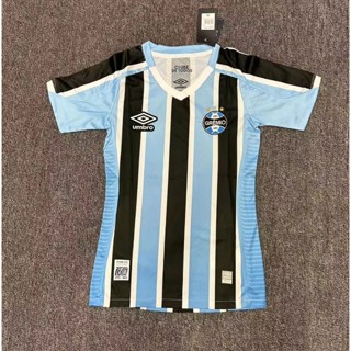 เสื้อกีฬาแขนสั้น ลายทีมชาติฟุตบอล Gremio 2324 ชุดเหย้า สําหรับผู้หญิง