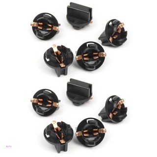 Aoto แผงซ็อกเก็ตไฟสัญญาณ T10 Led 10 แพ็ค