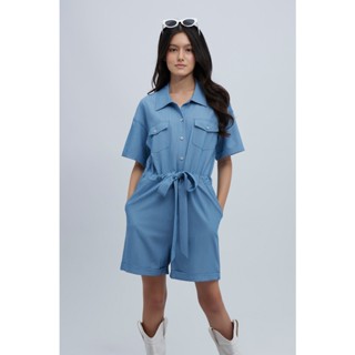 ESP จั๊มสูทรอมเปอร์ผ้ายีนส์น้ำหนักเบา ผู้หญิง | Jumpsuit Lightweight Denim Romper | 5847