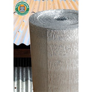 เทปและกาว ฉนวนพีอีเคลือบฟอยล์2ด้าน หนา5mm ยาว5m Insulation Epe Foam 2 sides 5mm.90cm.5m.