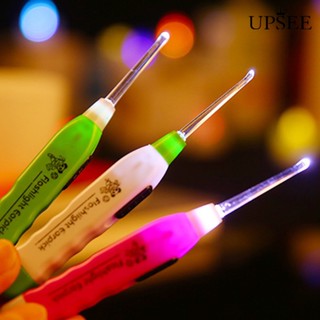 [UPSEE]❣เครื่องมือทําความสะอาดหู ไฟฉาย LED 1 ชิ้น พร้อมหัวเปลี่ยน 3 ชิ้น