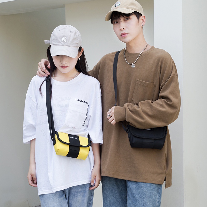 (HB-695) กระเป๋าสะพายข้าง สะพายไหล่ ชาย-หญิง ผ้าแคนวาส