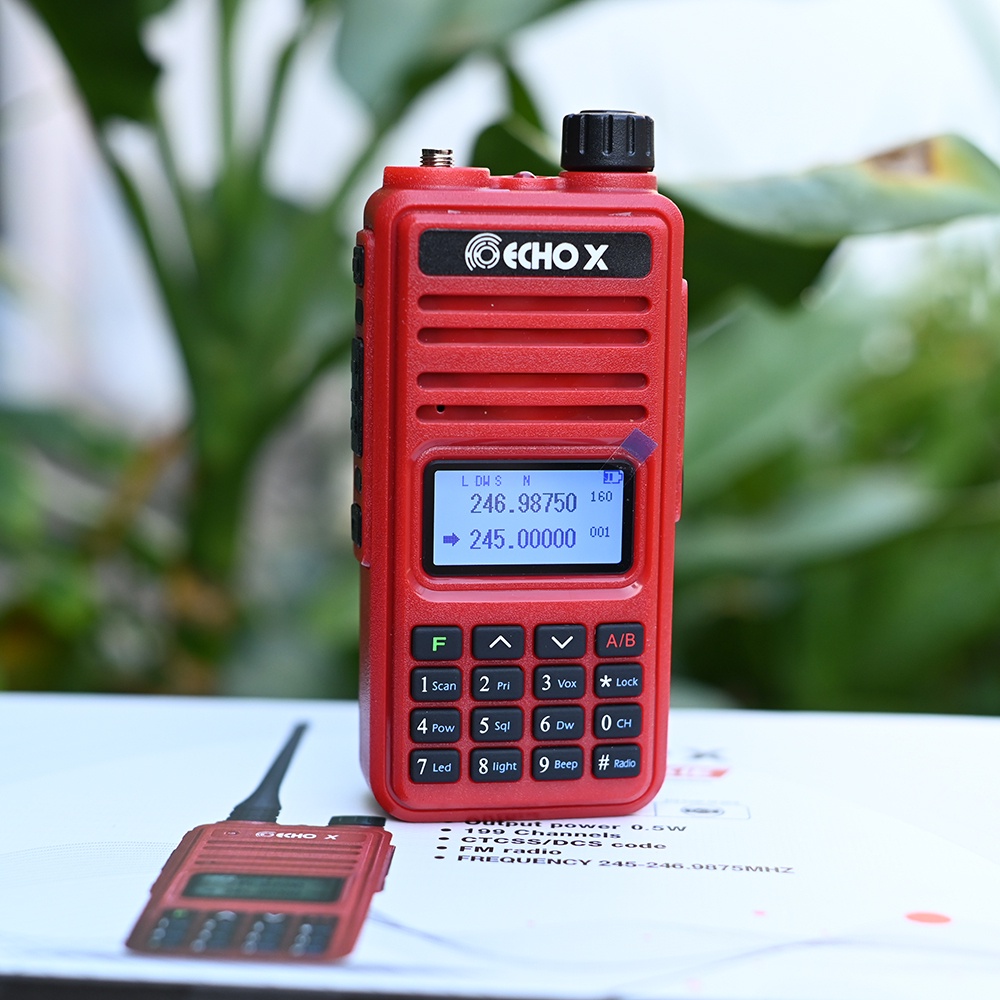 วิทยุสื่อสาร ECHO-X CB-245 MHz Dual ของแท้ มีประกัน มีทะเบียน ถูกกฏหมาย