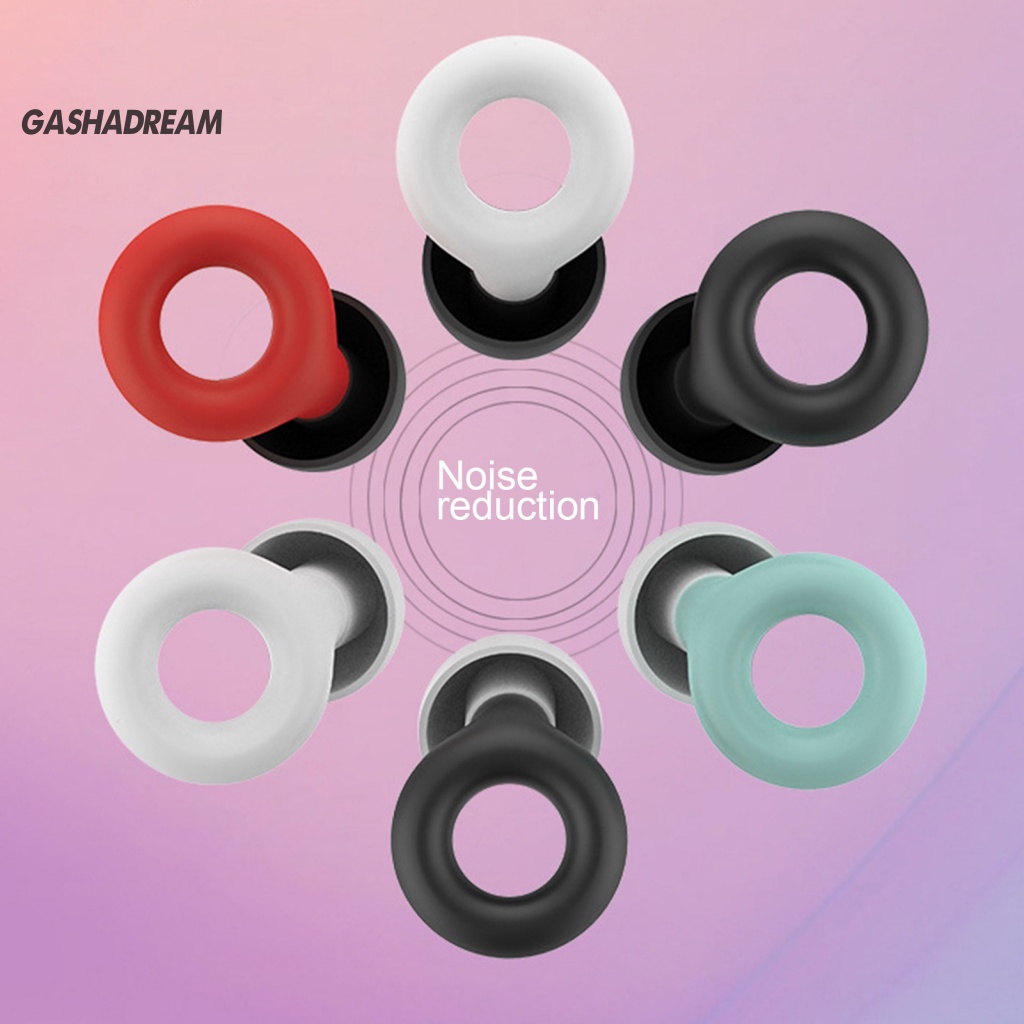 Gashadream ที่อุดหู ลดเสียงรบกวน กันลื่น ออกแบบตามสรีรศาสตร์ สําหรับว่ายน้ํา คอนเสิร์ต 1 คู่