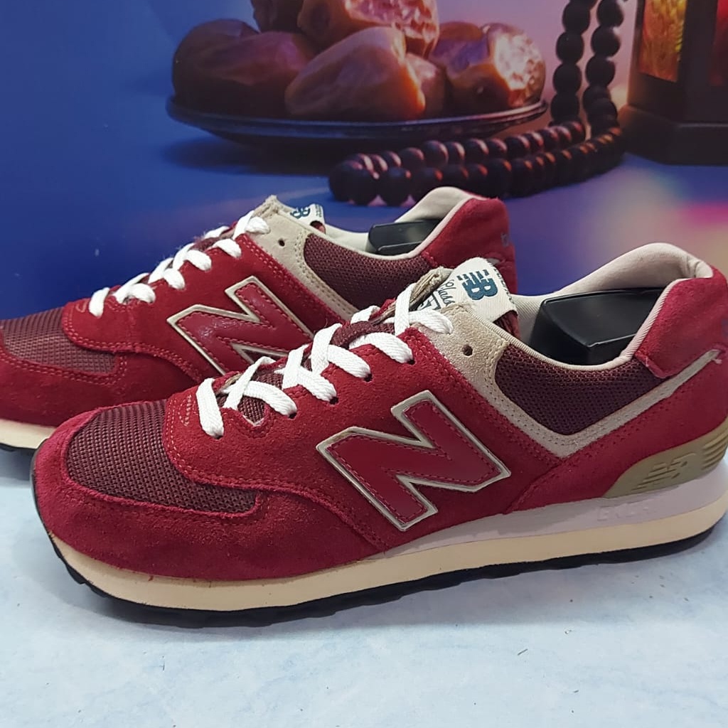 รองเท้า New Balance 574 Original Classic สีแดง Size 40