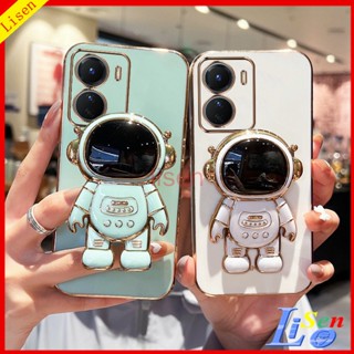 เคส Vivo Y16 Y15S Y01 Y15A Y22 Y22S Y35 Y02S Y02 Y21 Y21S Y33S Y33T T1X Y20 Y12S Y12A Y20S G เคสโทรศัพท์มือถือ ลายนักบินอวกาศ พร้อมขาตั้ง สําหรับ YHY