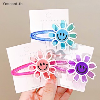 Yescont กิ๊บติดผม ลายดอกทานตะวัน สีแคนดี้ สําหรับเด็กผู้หญิง TH