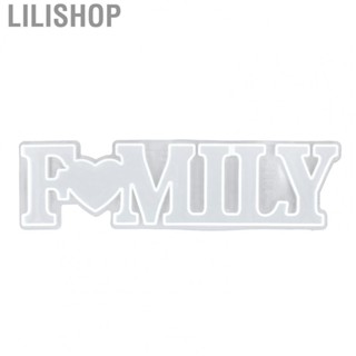 Lilishop FAMILY Word Molds DIY Recyclable Silicone Letter Molds DIY Craft Gift