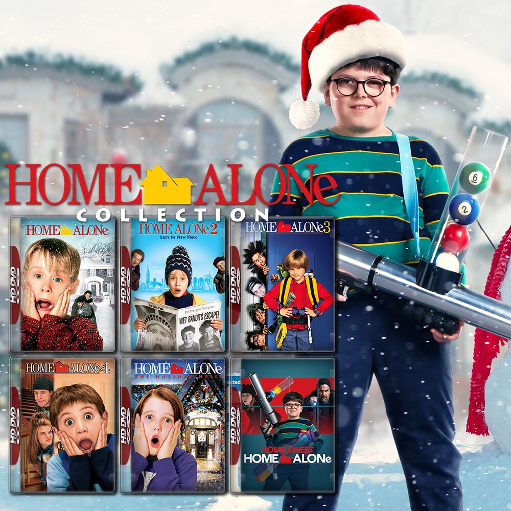 Home Alone โดดเดี่ยวผู้น่ารัก ภาค 1-6 DVD หนัง มาสเตอร์ พากย์ไทย