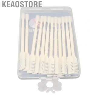 Keaostore Rotating Double Head Nose Trimmer 12pcs Stainless Steel Manual