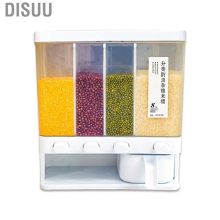 Disuu Storage Box Transparent Classification Press Button Removable Cover Storage Tanks for Kitchen