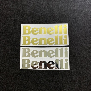 สติกเกอร์โลหะ ลายโลโก้ Benelli กันน้ํา สําหรับตกแต่งรถจักรยานยนต์ จํานวน 2 ชิ้น