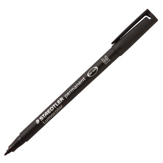 Staedtler ปากกาเขียนแผ่นใสลบไม่ได้ 1.0 มม. ดำ   317-9