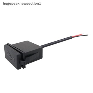 Hugepeaknewsection1 อะแดปเตอร์ซ็อกเก็ตชาร์จ USB 12V 24V 5V 2.4A สําหรับรถจักรยานยนต์