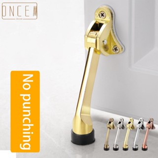 【ONCEMOREAGAIN】High Quality Door Stopper Lever Punching Foot Door Rubber With Screws 1pc