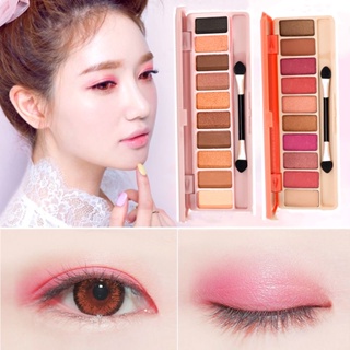 พาเลทอายแชโดว์ Eye Shadow อายแชโดว์ 10 สี สีสวยชัด ติดทนนาน กันน้ำกันเหงื่อ