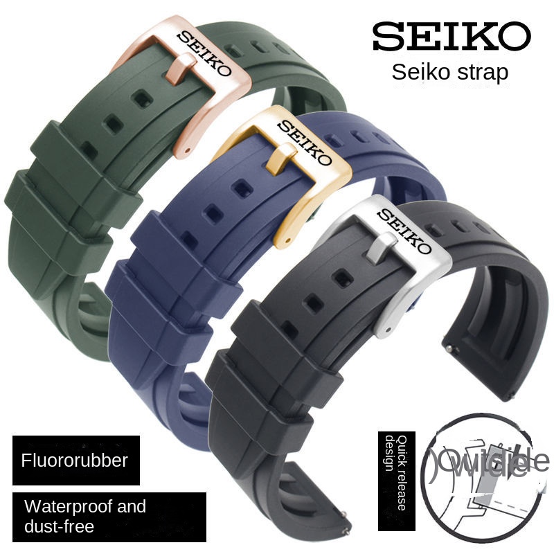 เหมาะสําหรับ SEIKO No. Seiko สายนาฬิกาข้อมือซิลิโคน 5 สาย 007 ขนาดเล็ก 20 มม. 22 มม. 24 มม. สําหรับผู้ชาย