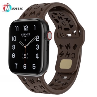 สายนาฬิกาข้อมือซิลิโคน สําหรับ iwatch band 44 มม. 49 มม. 45 มม. 41 มม. 40 มม. 38 มม. 42 มม. iwatch series Ultra 8 SE 7 6 5