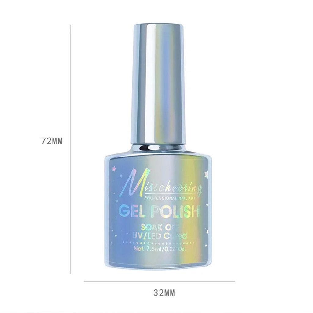 ( เงินสว่าง 2023) Misscheering สีลูกแก้ว สีเจลแม่เหล็ก สีทาเล็บเจล ยาทาเล็บ ต้องอบ ขนาด 7.5ml.พร้อมส่งในไทย - รูปที่ 7