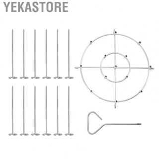 Yekastore Vertical Skewers Holder  Stainless Steel Fryer Vertical Skewers Stand  for BBQ