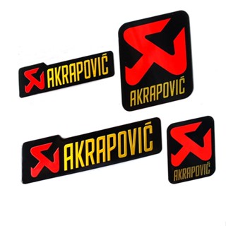 Akrapovic สติกเกอร์ท่อไอเสีย อลูมิเนียม แบบเปลี่ยน สําหรับรถจักรยานยนต์